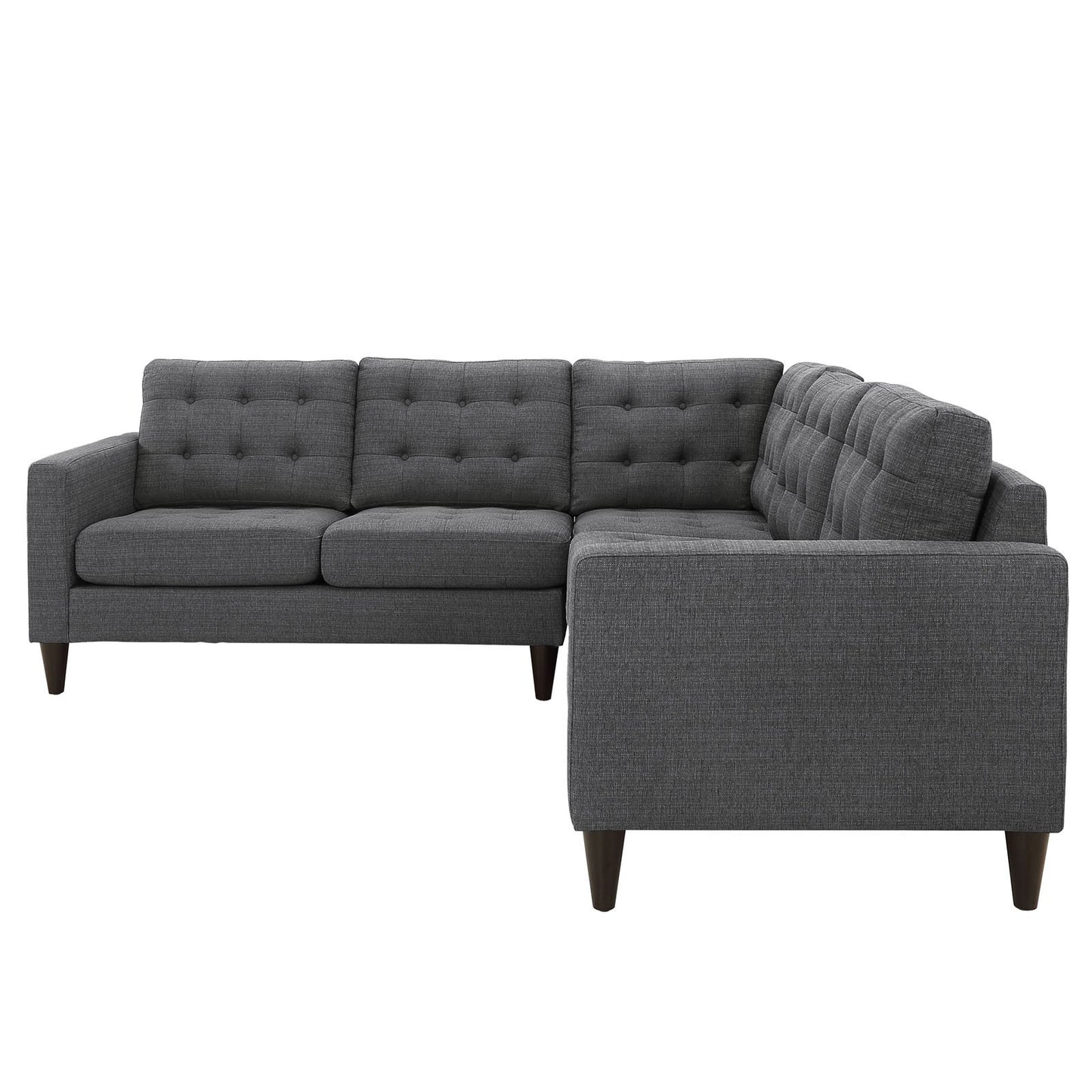 kitchen and dining room sets | CasaFoyer Empress Upholstered Fabric Sectional Sofa Set - Gray | Exquisite Craftsmanship | Plush Cushions | Noble Design | Solid Wood Legs | Luxurious Upholstery | casafoyer.myshopify.com