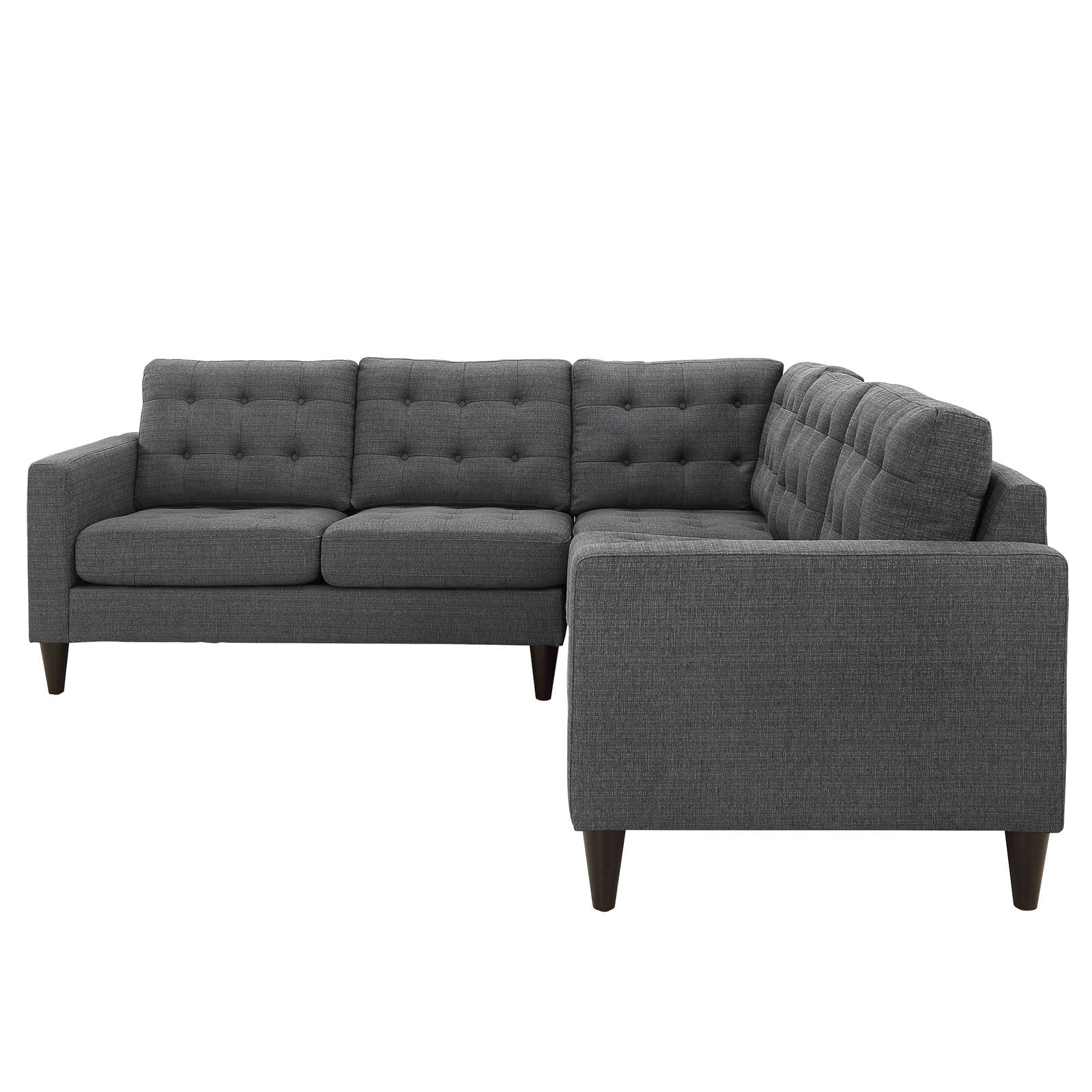 kitchen and dining room sets | CasaFoyer Empress Upholstered Fabric Sectional Sofa Set - Gray | Exquisite Craftsmanship | Plush Cushions | Noble Design | Solid Wood Legs | Luxurious Upholstery | casafoyer.myshopify.com