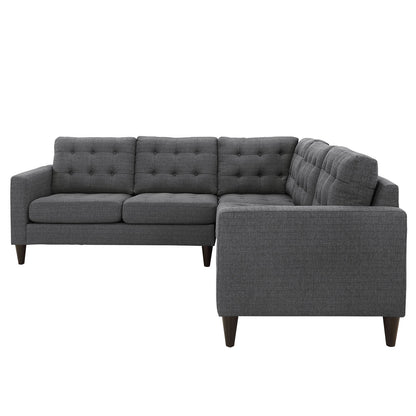 kitchen and dining room sets | CasaFoyer Empress Upholstered Fabric Sectional Sofa Set - Gray | Exquisite Craftsmanship | Plush Cushions | Noble Design | Solid Wood Legs | Luxurious Upholstery | casafoyer.myshopify.com