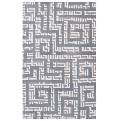 Carpet & Rugs | CasaFoyer Nahia Geometric Maze Area Rug | Modern Design | Soft Polyester Microfiber | Durable Jute Bottom | Stain-Resistant | Non-Shedding | 5x8 Size | casafoyer.myshopify.com