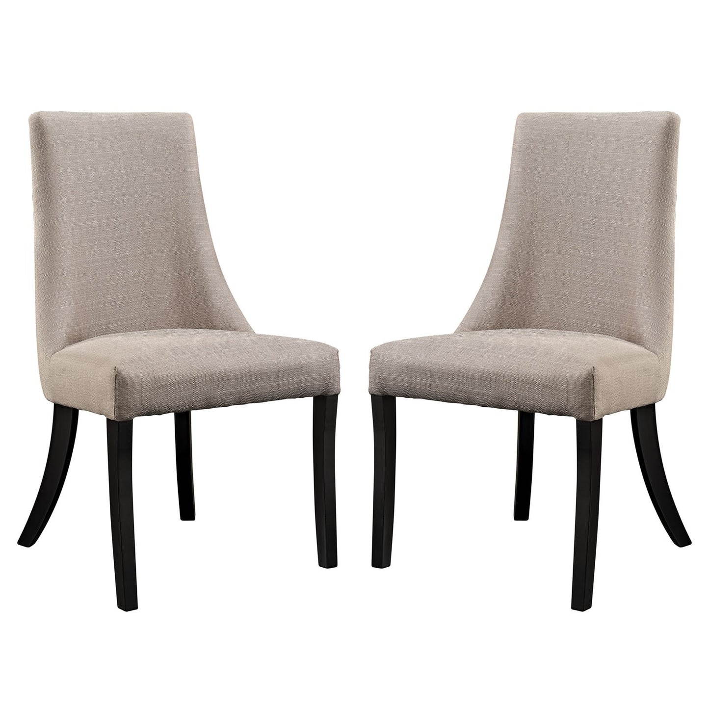 Sofa & chair Sets | Reverie Dining Chair Set of 2 | Timeless Charm | Elegant Design | Durable Parawood Legs | Plush Foam Padding | Beige | casafoyer.myshopify.com