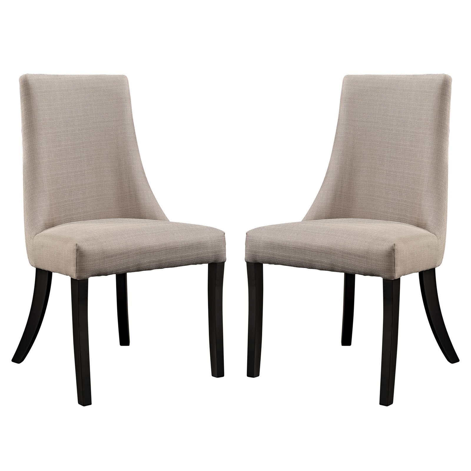 Sofa & chair Sets | Reverie Dining Chair Set of 2 | Timeless Charm | Elegant Design | Durable Parawood Legs | Plush Foam Padding | Beige | casafoyer.myshopify.com