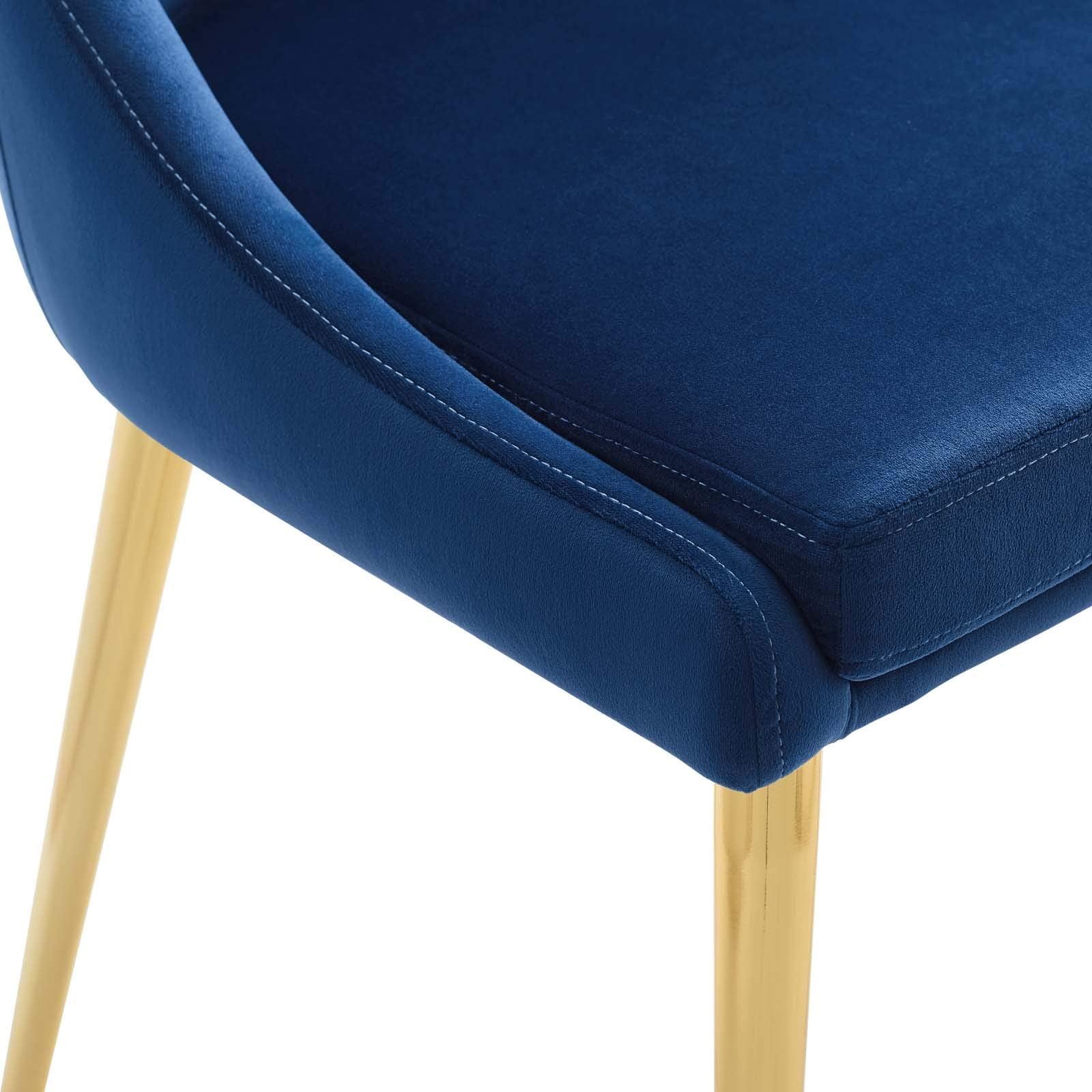 home office desk chairs | CasaFoyer Isle Dining Chair | Elegant, Comfortable, Stain-Resistant Velvet | Gold Stainless Steel Legs | Versatile Vintage Modern Style | Supports up to 300 lbs. | casafoyer.myshopify.com