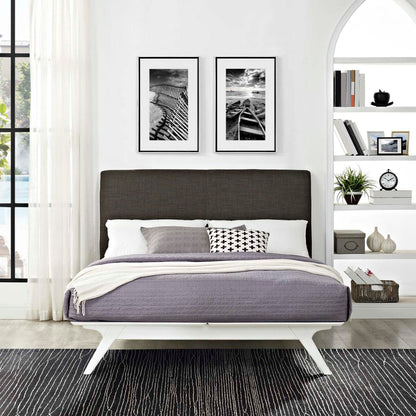 adjustable bed bases | CasaFoyer Tracy Queen Size Platform Bed | White | Durable MDF | Open Design | Foam Padded Headboard | Assembly Required | Boxspring-Free Sleep Experience | casafoyer.myshopify.com