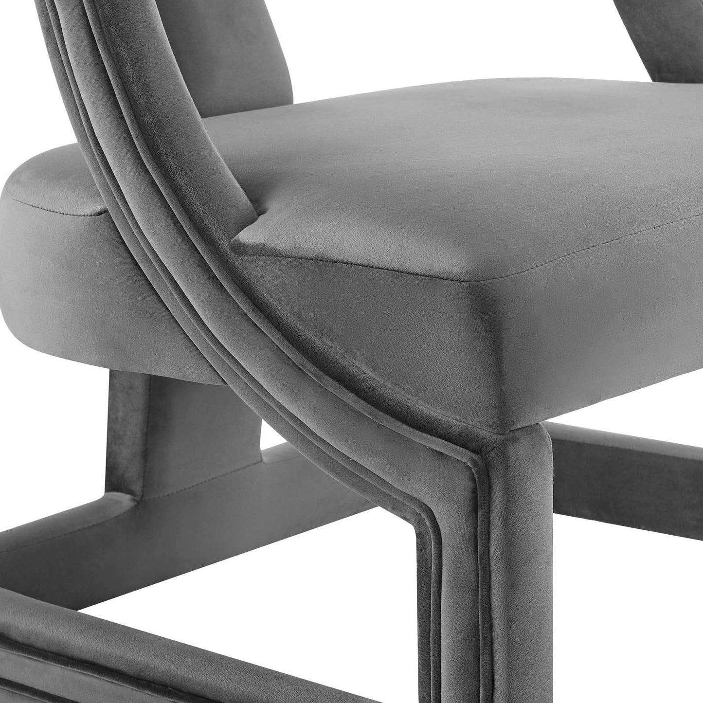 home office desk chairs | CasaFoyer Requisite Performance Velvet Accent Lounge Armchair | Luxurious Stain-Resistant Design | Sleek & Comfortable Seating | Gray | casafoyer.myshopify.com