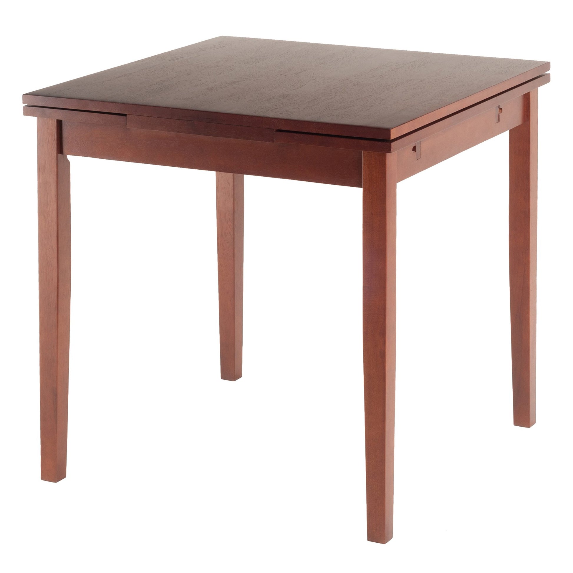 TABLE | CasaFoyer  Wood Pulman Extension Table | Practical & Space-Saving | Walnut Finish | Extends to 48 | Accommodates 4 Guests | Easy Assembly | casafoyer.myshopify.com