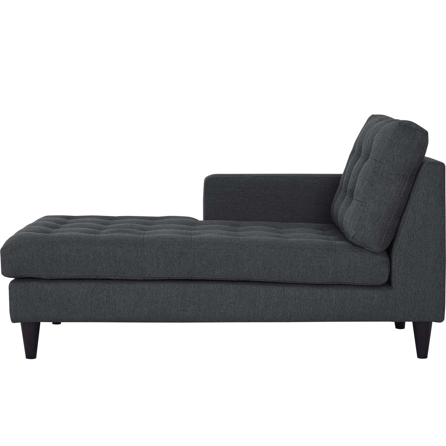 sofas | CasaFoyer Empress Left-Arm Chaise | Exquisite Design | Tufted Buttons | Luxurious Cushions | Elegant Armrests | Gray | casafoyer.myshopify.com