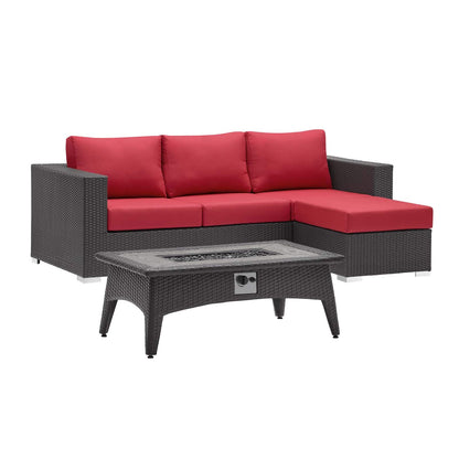 fire pits | Ergode Convene Outdoor Patio Furniture Set | Fire Table | Stylish Aluminum Frames | Water & UV-Resistant Cushions | CSA Certified Propane Gas Fire Pit | Perfect for Entertaining & Relaxation | casafoyer.myshopify.com