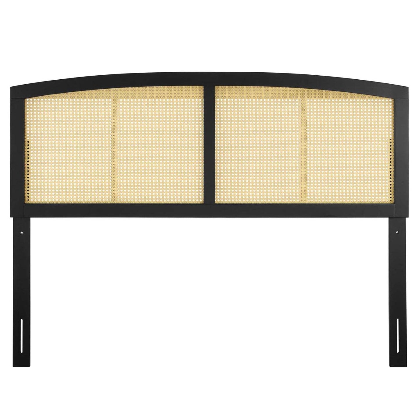 Bed | CasaFoyer Halcyon Cane Woven Rattan Full Headboard | Serene Island Life Ambiance | Mid-Century Modern Design | Natural Wood Frame | Fits Full Size Bed | Compatible with Billie and Margo Collections | Durable Rubberwood Construction | Easy Assembly | casafoyer.myshopify.com