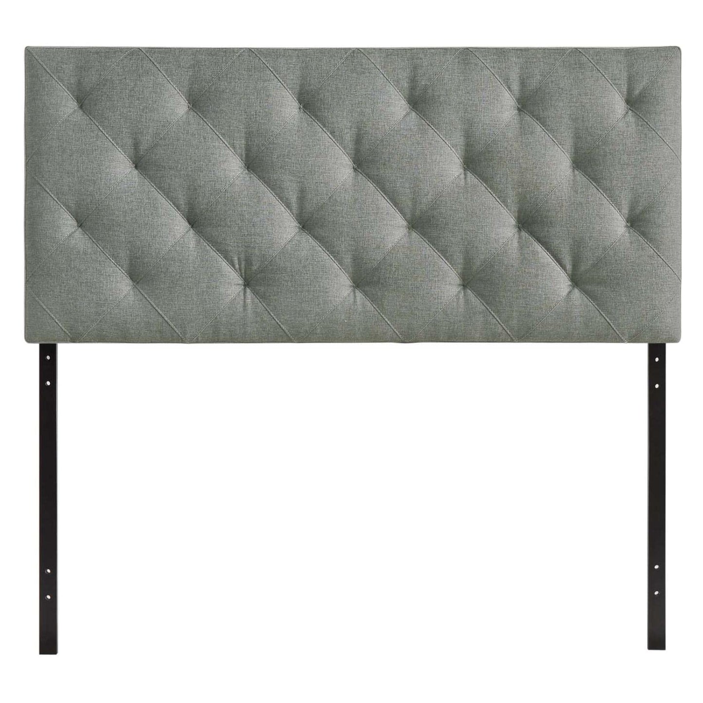 headboards | CasaFoyer Theodore Queen Upholstered Linen Fabric Headboard | Timeless Elegance | Bold Style | Clean Lines | Gray | casafoyer.myshopify.com