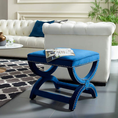 ottomans | CasaFoyer Expound Performance Velvet Ottoman | Stylish, Elegant, Durable | Fully Assembled | Stain-Resistant | Comfortable Foam Padding | Instantly Enhance Your Living Space | casafoyer.myshopify.com