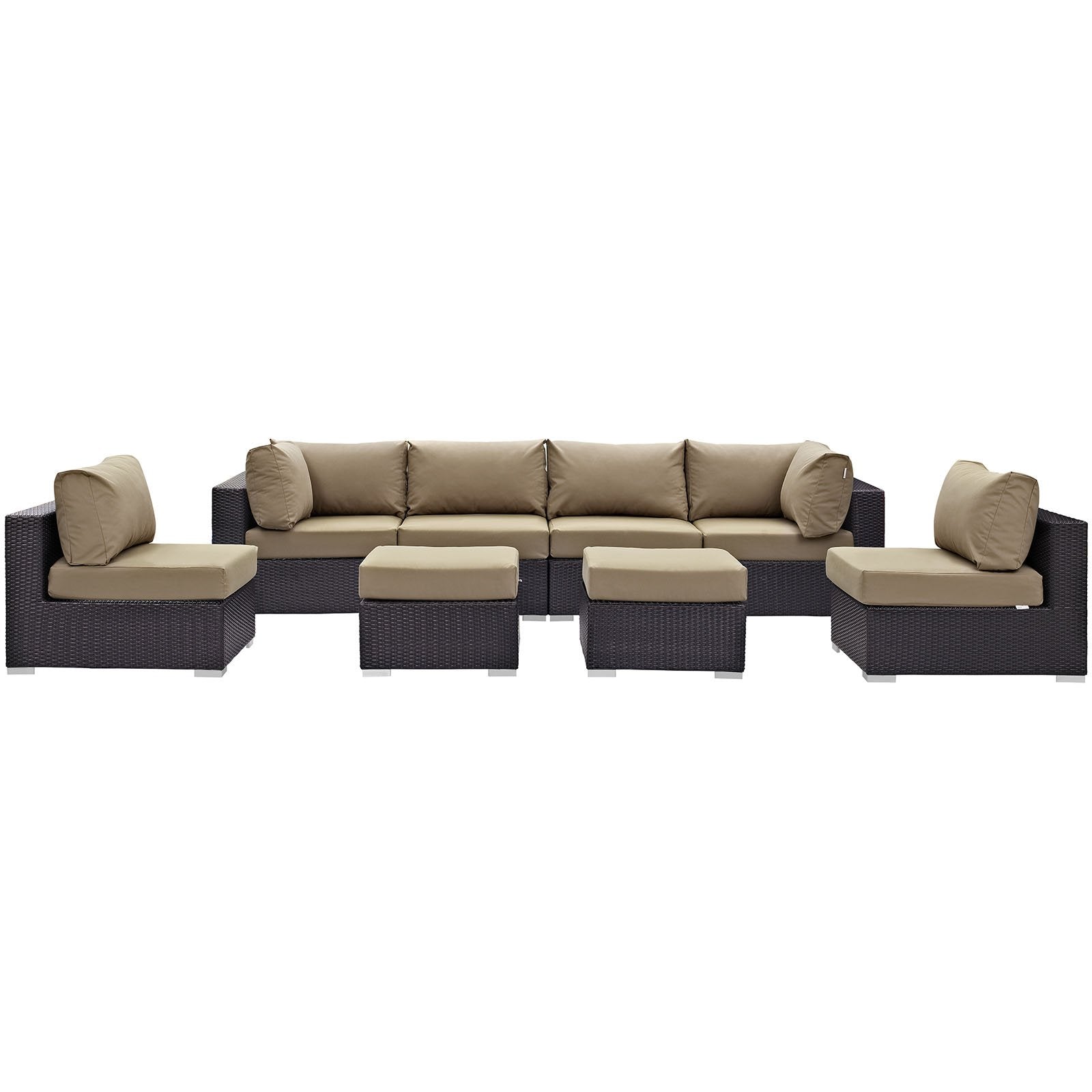 sofas | CasaFoyer Convene Outdoor Sectional Set | Durable Rattan Weave | Weather-Resistant Cushions | 8-Piece Patio Sofa Set | casafoyer.myshopify.com