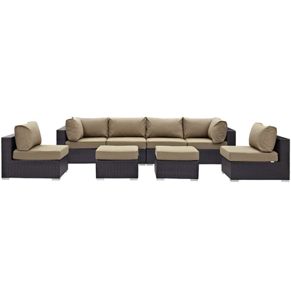 sofas | CasaFoyer Convene Outdoor Sectional Set | Durable Rattan Weave | Weather-Resistant Cushions | 8-Piece Patio Sofa Set | casafoyer.myshopify.com
