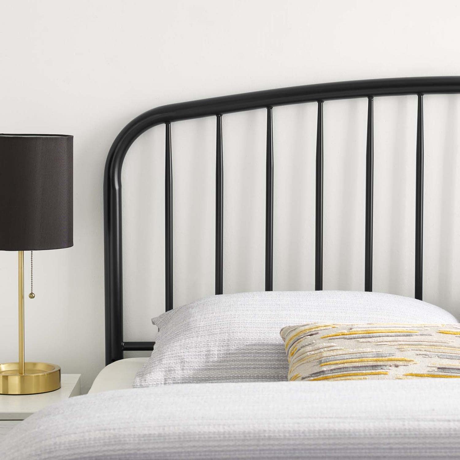 Bed | CasaFoyer Nova Metal Queen Headboard | Modern Farmhouse Style | Durable Iron Construction | Height-Adjustable | Neutral Aesthetic | Perfect for Master Bedroom or Guest Suite | casafoyer.myshopify.com