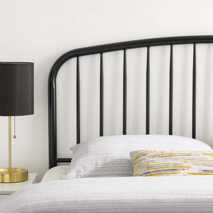Bed | CasaFoyer Nova Metal Queen Headboard | Modern Farmhouse Style | Durable Iron Construction | Height-Adjustable | Neutral Aesthetic | Perfect for Master Bedroom or Guest Suite | casafoyer.myshopify.com