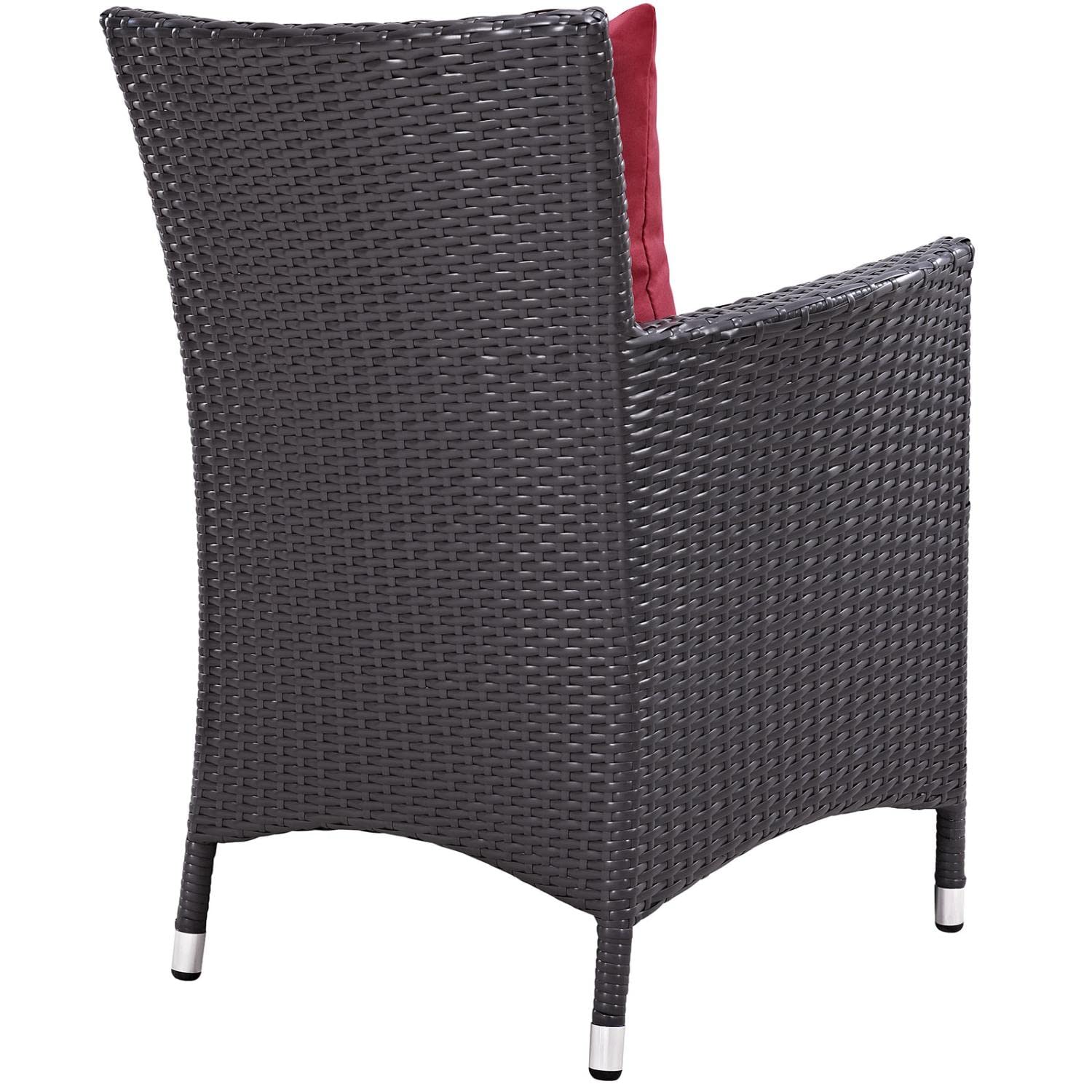 kitchen and dining room sets | CasaFoyer Convene Outdoor Sectional Set | 4 Dining Armchairs & Glass Top Table | Durable Rattan Weave | Weather-Resistant Cushions | Elevate Outdoor Gatherings | casafoyer.myshopify.com