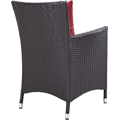 kitchen and dining room sets | CasaFoyer Convene Outdoor Sectional Set | 4 Dining Armchairs & Glass Top Table | Durable Rattan Weave | Weather-Resistant Cushions | Elevate Outdoor Gatherings | casafoyer.myshopify.com