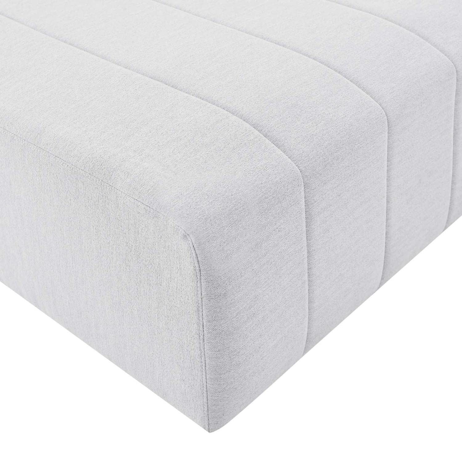 ottomans | CasaFoyer Bartlett Upholstered Fabric Ottoman | Retro Modern Style | Soft Polyester Upholstery | Dense Foam Padding | Sturdy Frame | Non-Marking Foot Caps | casafoyer.myshopify.com