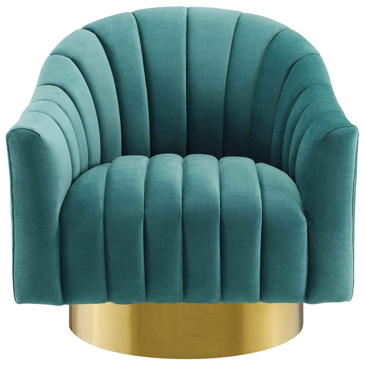 home office desk chairs | CasaFoyer Buoyant Vertical Channel Tufted Accent Lounge Swivel Chair | Ultimate Comfort & Style | Vintage Look | Stain-Resistant Velvet | Plush Seating | Gold Stainless Steel Base | casafoyer.myshopify.com
