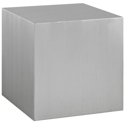 end tables | Ergode Cast Stainless Steel Side Table | Modern Design | Seamless Welding | Contemporary Aesthetic | Perfect for Living Room or Lounge Space | casafoyer.myshopify.com