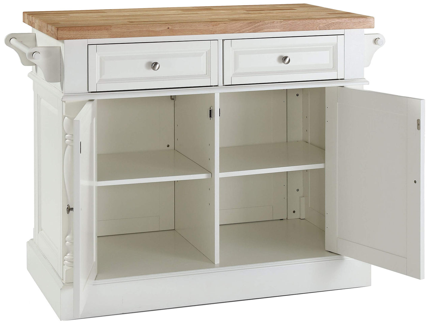 Kitchen Storage | Solid Hardwood Kitchen Island | Butcher Block Top | Ample Storage Space | Elegant & Functional | Durable & Long-lasting | Adjustable Shelves | Raised Panel Doors | Drawer Fronts | Convenient | Superior Quality | casafoyer.myshopify.com