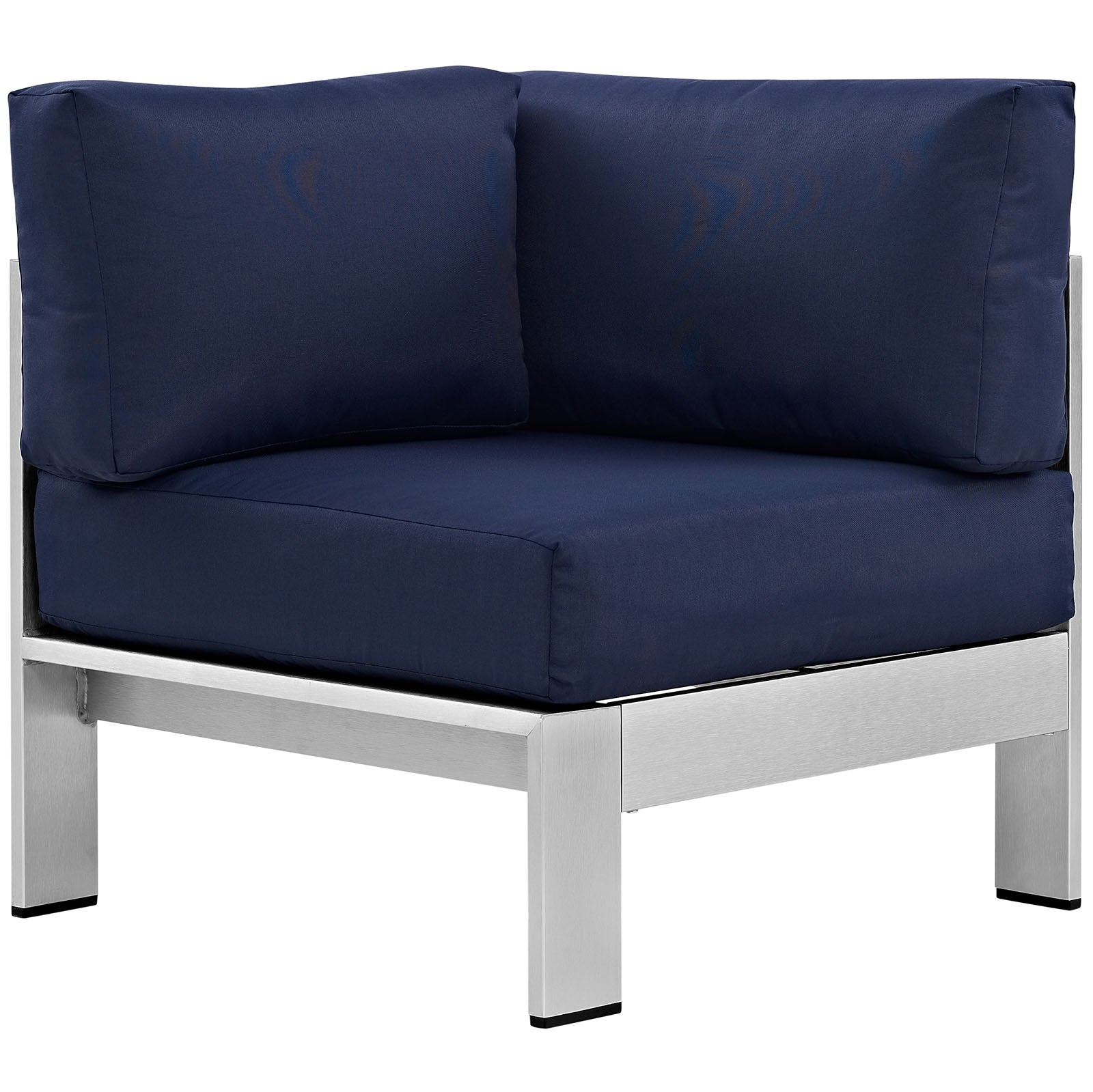 patio bistro sets | CasaFoyer Shore Outdoor Patio Corner Arm Chair | Sturdy Aluminum Frame | Weather-Tested Fabric | Stylish & Functional | Set of 1 | casafoyer.myshopify.com