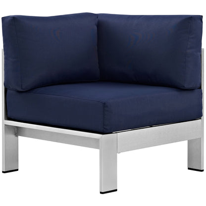 patio bistro sets | CasaFoyer Shore Outdoor Patio Corner Arm Chair | Sturdy Aluminum Frame | Weather-Tested Fabric | Stylish & Functional | Set of 1 | casafoyer.myshopify.com