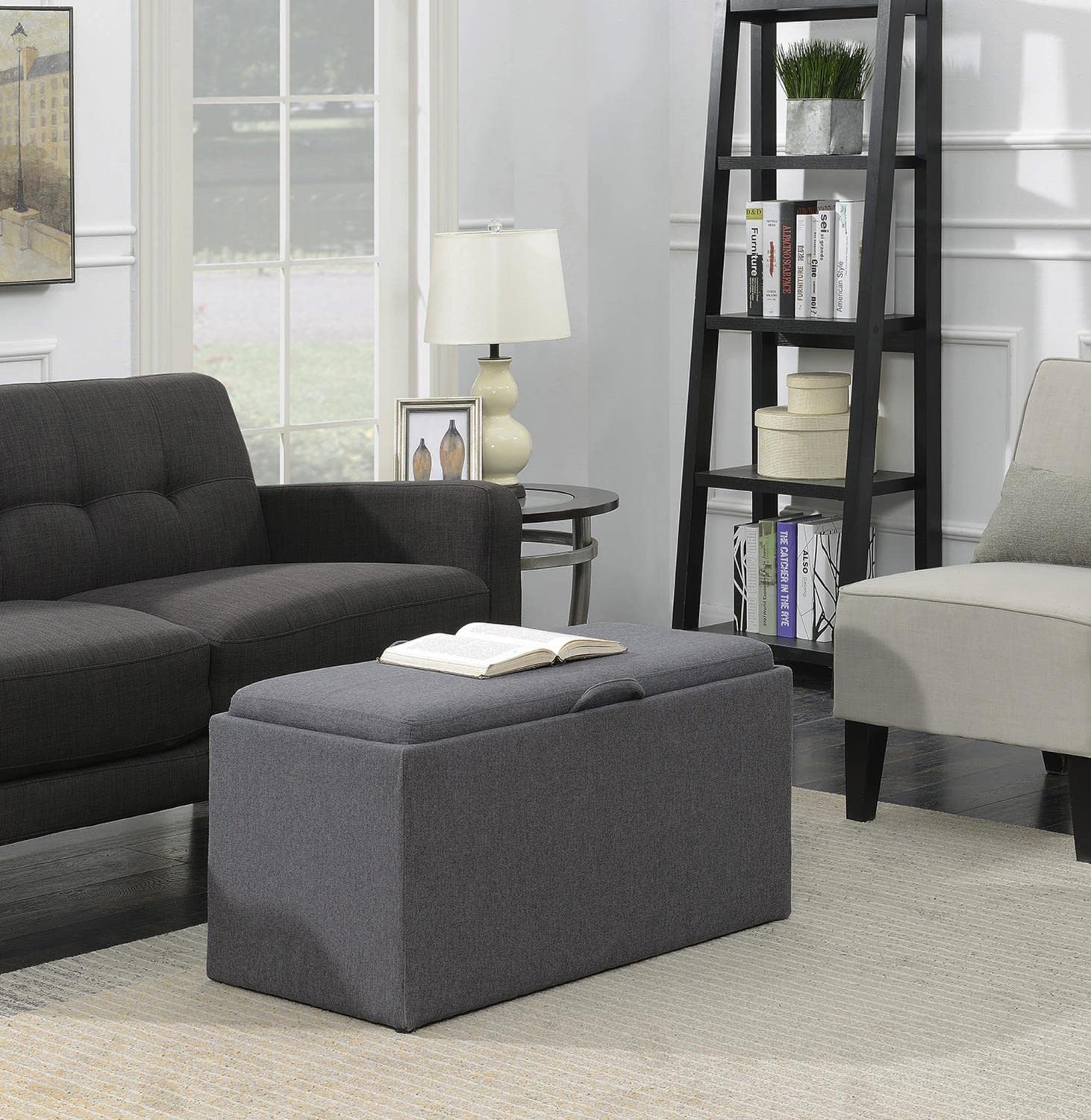 Sofa & chair Sets | Designs4Comfort Sheridan Storage Bench | Reversible Tray | 2 Side Ottomans | Ample Storage | Comfortable Seating | Hardwood Serving Trays | Functional & Stylish | casafoyer.myshopify.com