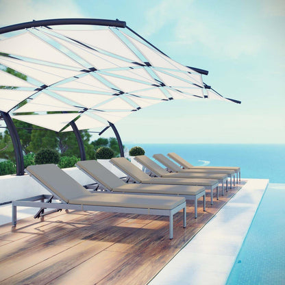 home office desk chairs | CasaFoyer Shore Outdoor Patio Chaise Lounge Chair Set | Sleek Design | Durable Aluminum Frame | Clear Wheels | Non-Marking Foot Caps | Set of 6 | casafoyer.myshopify.com