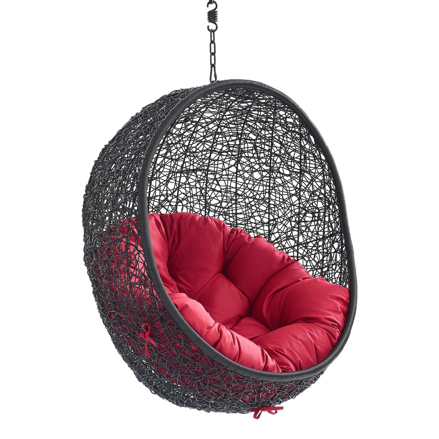 porch swings | Ergode Encase Outdoor Patio Swing Chair | Tranquil Tropical Island Retreat | Synthetic Rattan Weave | All-Weather Cushion | Powder-Coated Steel Frame | Adjustable Chain | Indoor/Outdoor Use | casafoyer.myshopify.com