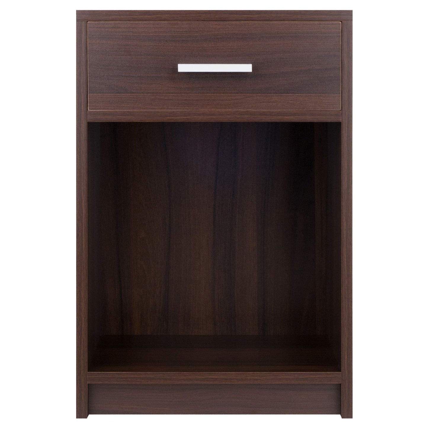 TABLE | Ergode  Wood Rennick 1-Drawer Accent Table | Sleek & Modern Design | Bedside Table | Mini-Bookshelf | Printer Stand | Cocoa Finish | Easy Assembly | casafoyer.myshopify.com