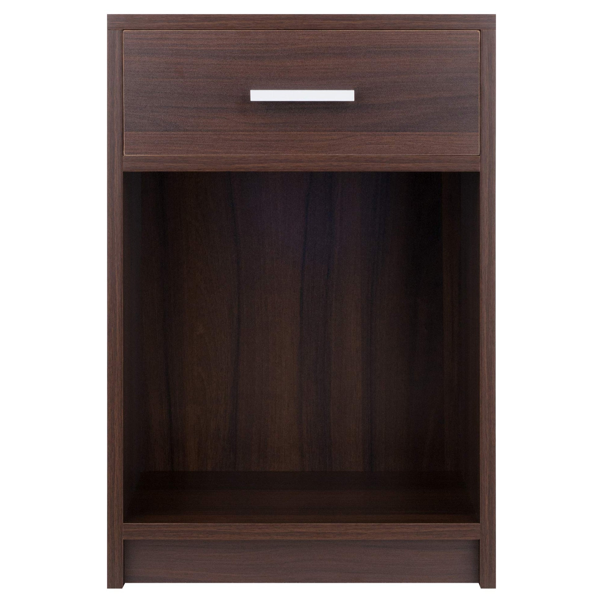 TABLE | Ergode  Wood Rennick 1-Drawer Accent Table | Sleek & Modern Design | Bedside Table | Mini-Bookshelf | Printer Stand | Cocoa Finish | Easy Assembly | casafoyer.myshopify.com