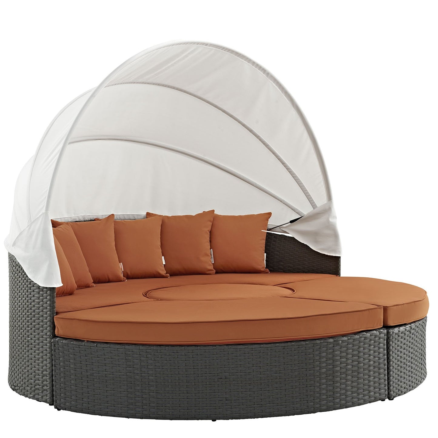 executive chairs | CasaFoyer Sojourn Outdoor Patio Furniture Collection | Sectional Sofa Daybed with Retractable Canopy | Sunbrella Cushions | Synthetic Rattan Weave | UV Protection | Aluminum Frame | Includes Bed, Coffee Table, Ottomans | casafoyer.myshopify.com