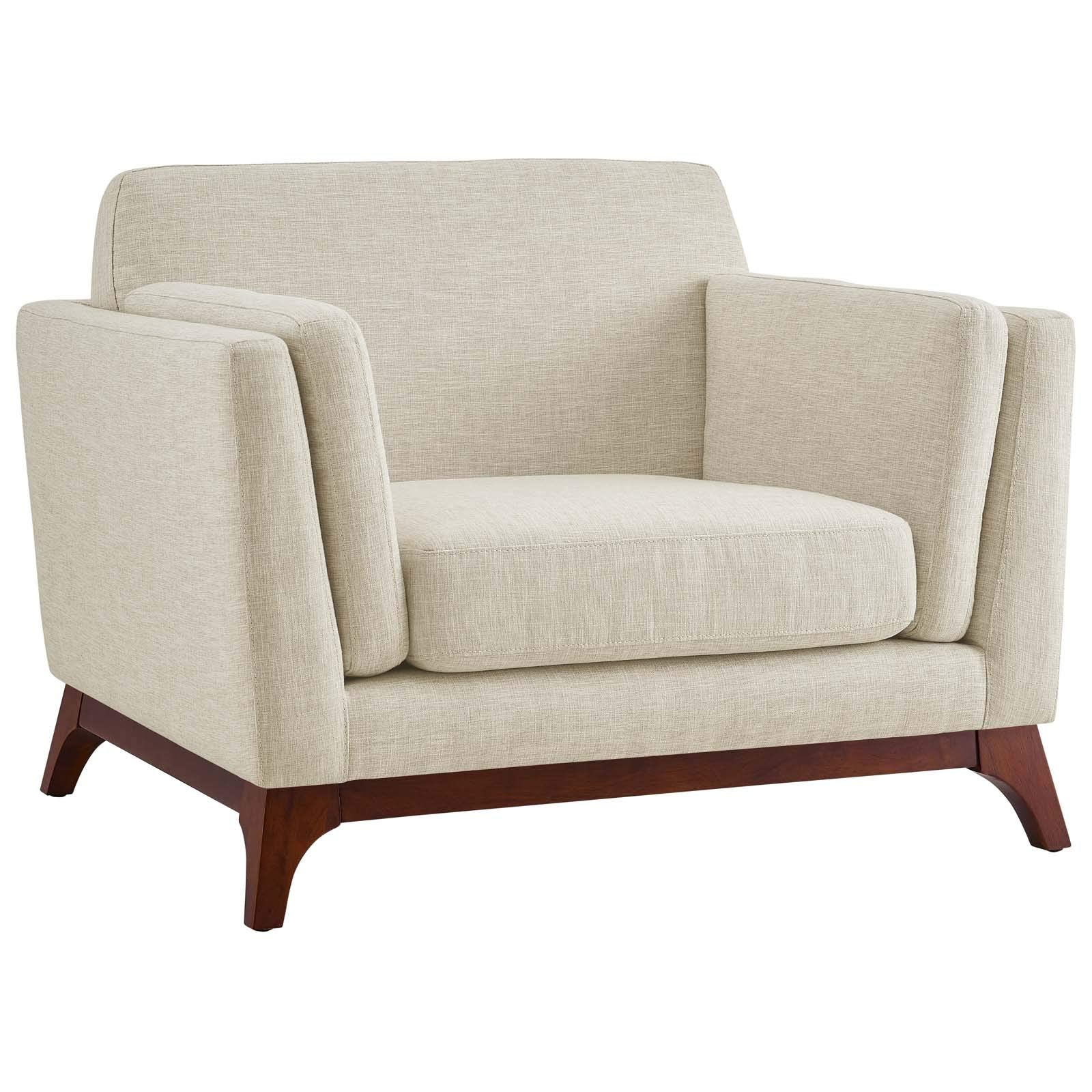 home office desk chairs | CasaFoyer Chance Upholstered Fabric Armchair | Mid-Century Charm | Modern Comfort | Soft Polyester | Dense Foam Padding | Removable Cushions | Solid Wood Frame | Low Profile Design | casafoyer.myshopify.com