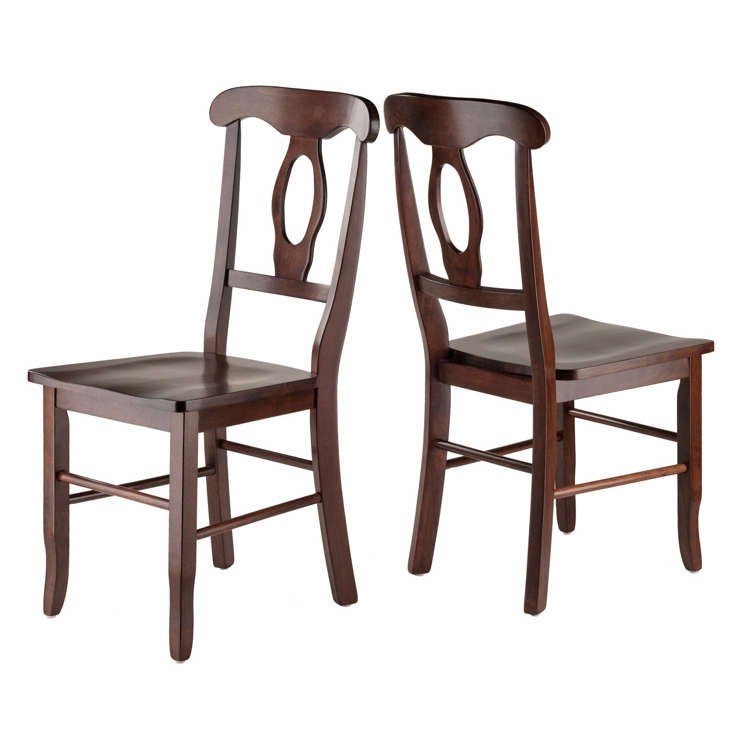 Sofa & chair Sets | CasaFoyer Renaissance 2-Piece Chair Set | Carved Keyhole Backs | Solid Wood | Walnut Finish | Comfortable Contoured Seats | Dining or Occasional Use | Assembly Required | casafoyer.myshopify.com