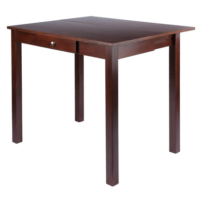 childrens table and chair sets | CasaFoyer  Wood Perrone High Table Set | Expandable Drop Leaf Table & 2 Stools | Walnut Finish | Space-Saving Design | Solid Wood Construction | casafoyer.myshopify.com