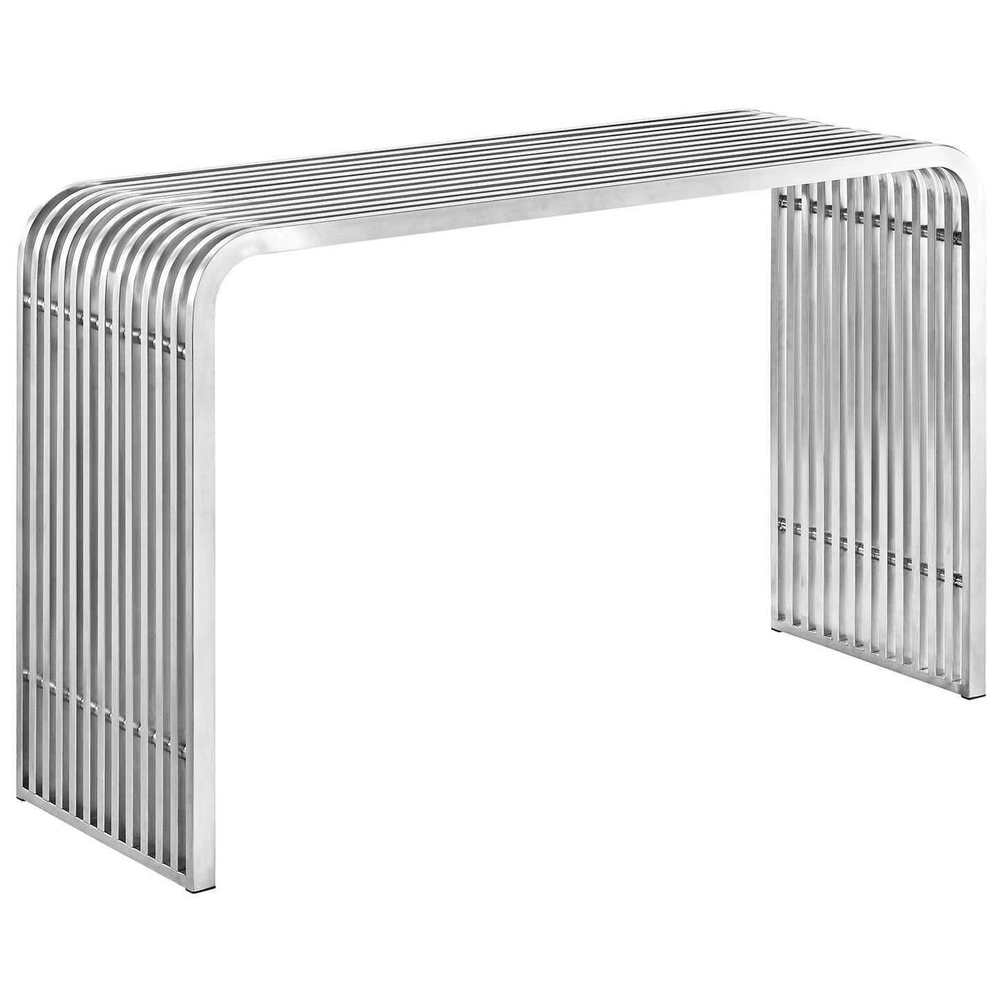sofa tables | Ergode Pipe Console Table | Polished Steel Tubes | Sturdy Side Beam | Modern Entryway, Hallway, Living Room Furniture | casafoyer.myshopify.com