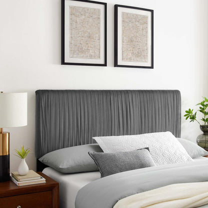 headboards | CasaFoyer Eloise Channel Tufted Performance Velvet Full/Queen Headboard | Vintage Modern Elegance | Art Deco Style | Adjustable Height | Stain-Resistant Upholstery | casafoyer.myshopify.com