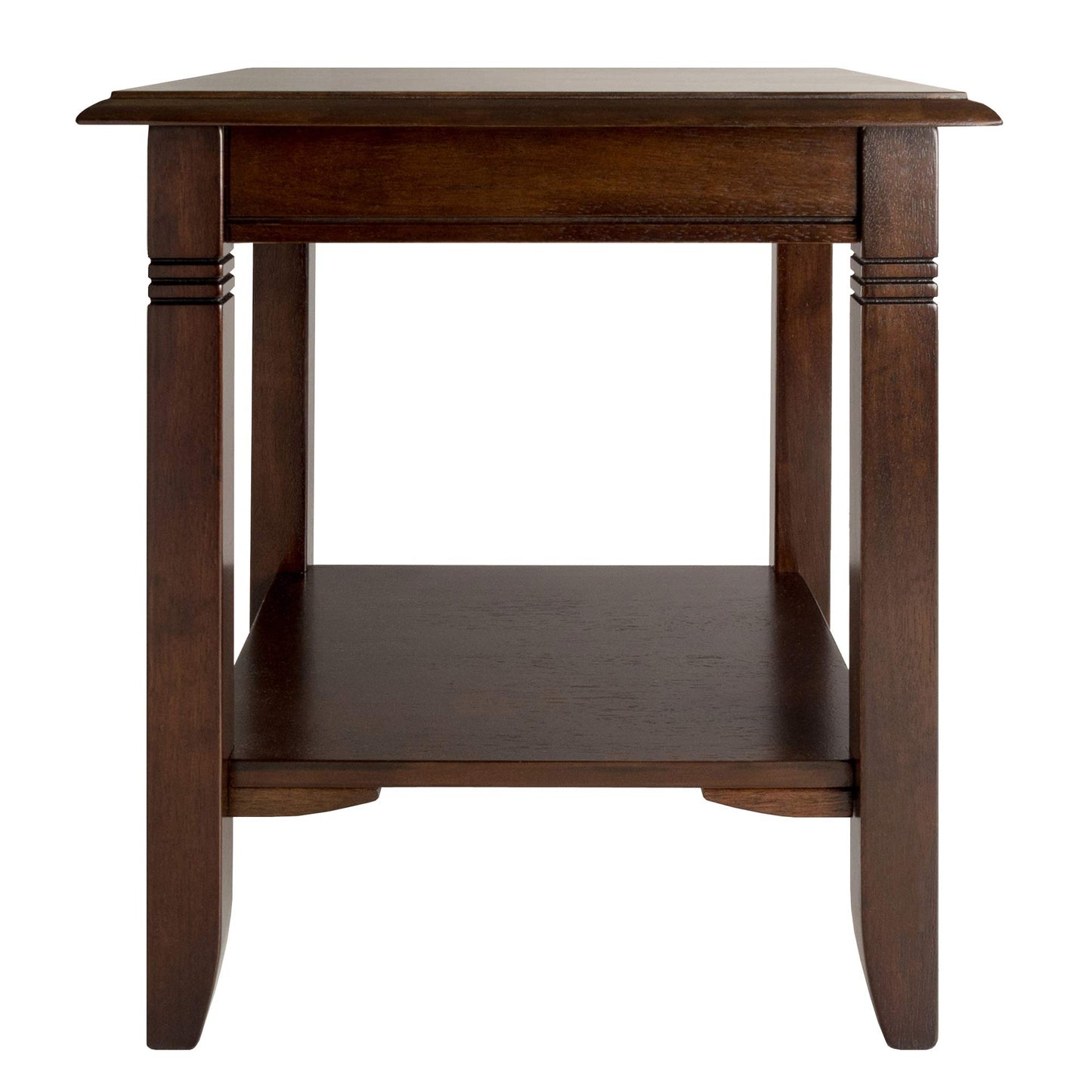 TABLE | Ergode  Wood Nolan End Table | Stylish & Durable | Cappuccino Finish | Convenient Storage | Tapered Legs | Beveled Edges | Solid Wood & Composite Materials | Easy Assembly | 20 W x 20 D x 21.97 H | casafoyer.myshopify.com