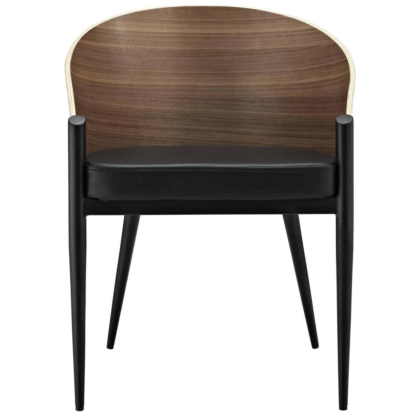 home office desk chairs | CasaFoyer Cooper Dining Chair | Elegant Chrome Legs | Curved Wooden Back | Modern & Dynamic Vibe | Stable Four-Legged Structure | Set of 1 | casafoyer.myshopify.com