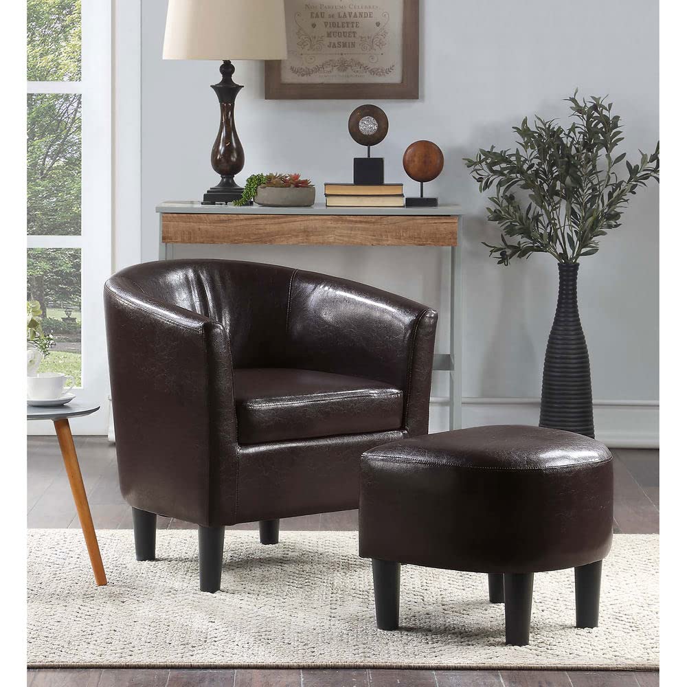 Chair | CasaFoyer Take a Seat Churchill Accent Chair with Ottoman | Ultimate Comfort & Style | Durable Poplar Plywood Frame | High-Density Foam Cushion | Easy Maintenance | Cozy by the Fireplace | casafoyer.myshopify.com