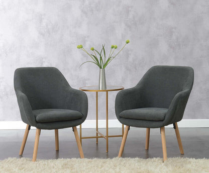 TABLE | CasaFoyer Take a Seat Charlotte Accent Chair | Stylish & Versatile | Solid Red Oak Legs | Linen Fabric | Detachable Foam Cushion | Perfect for Living Room or Office Upgrade | Mix & Match Available | casafoyer.myshopify.com