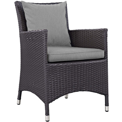 Patio Furniture Sets | Convene Outdoor Sectional Dining Armchair | Synthetic Rattan | Weather-Resistant Cushions | Aluminum Frame | Elevate Your Outdoor Dining | casafoyer.myshopify.com