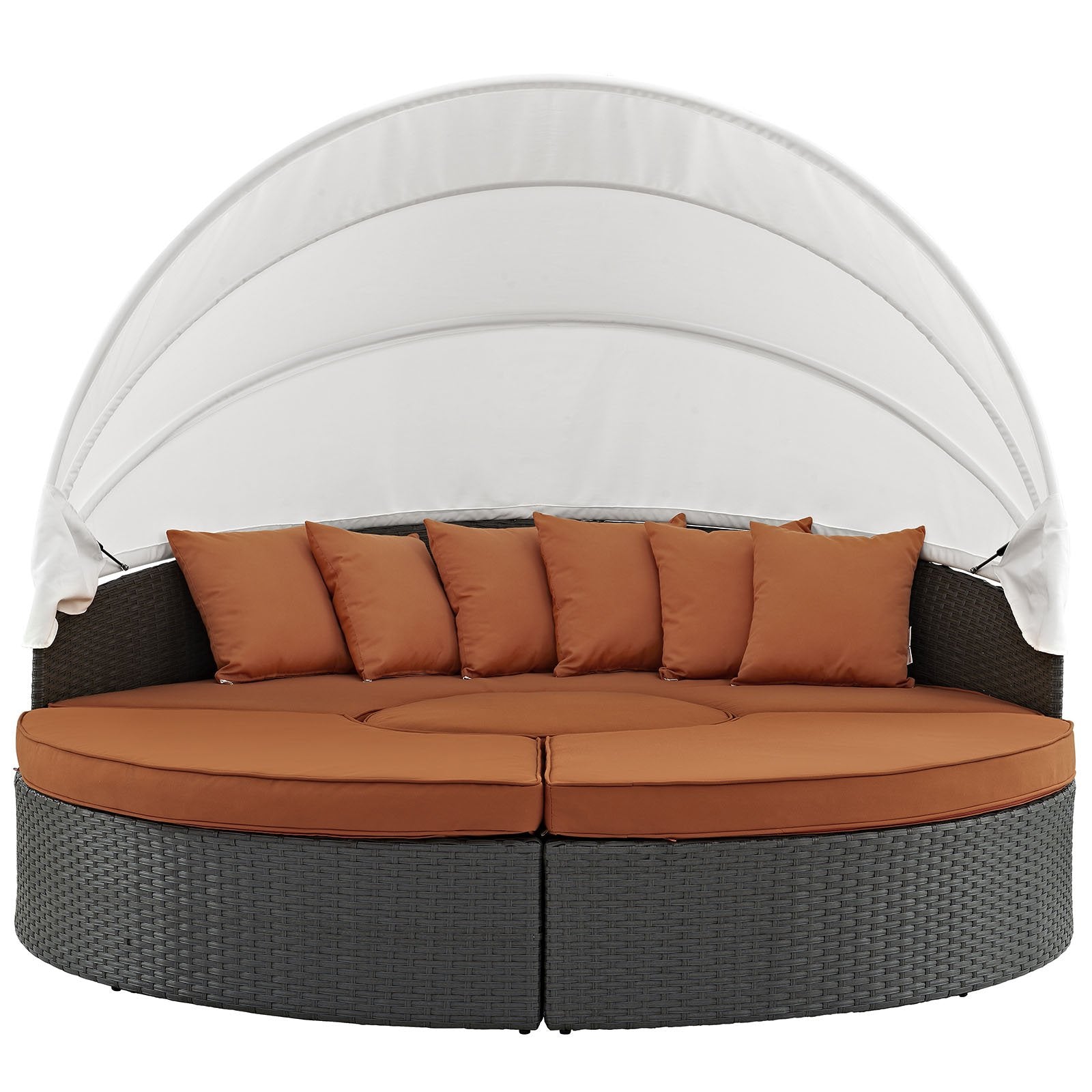 executive chairs | CasaFoyer Sojourn Outdoor Patio Furniture Collection | Sectional Sofa Daybed with Retractable Canopy | Sunbrella Cushions | Synthetic Rattan Weave | UV Protection | Aluminum Frame | Includes Bed, Coffee Table, Ottomans | casafoyer.myshopify.com