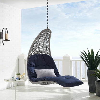 executive chairs | CasaFoyer Landscape Outdoor Patio Hanging Chaise Lounge Swing Chair | Elegant Design | All-Weather Comfort | Sturdy Metal Chain | 264 lbs Weight Capacity | casafoyer.myshopify.com