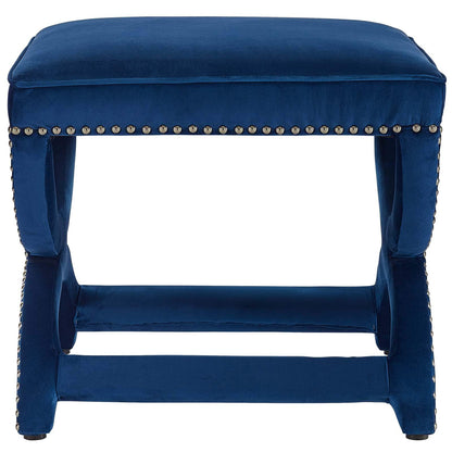 ottomans | CasaFoyer Expound Performance Velvet Ottoman | Stylish, Elegant, Durable | Fully Assembled | Stain-Resistant | Comfortable Foam Padding | Instantly Enhance Your Living Space | casafoyer.myshopify.com