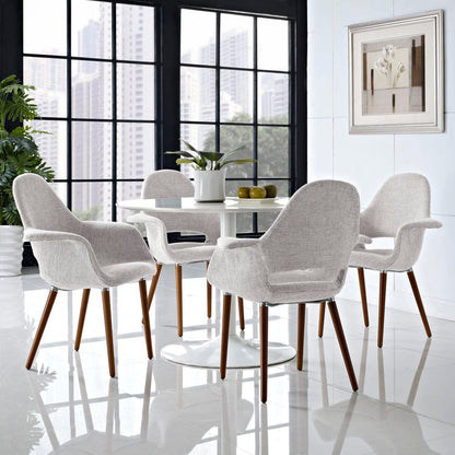home office desk chairs | CasaFoyer Aegis Accent Chair Set of 4 | Ultimate Relaxation | Plush Cushions | Diagonal Design | Wooden Legs | Taupe Color | casafoyer.myshopify.com