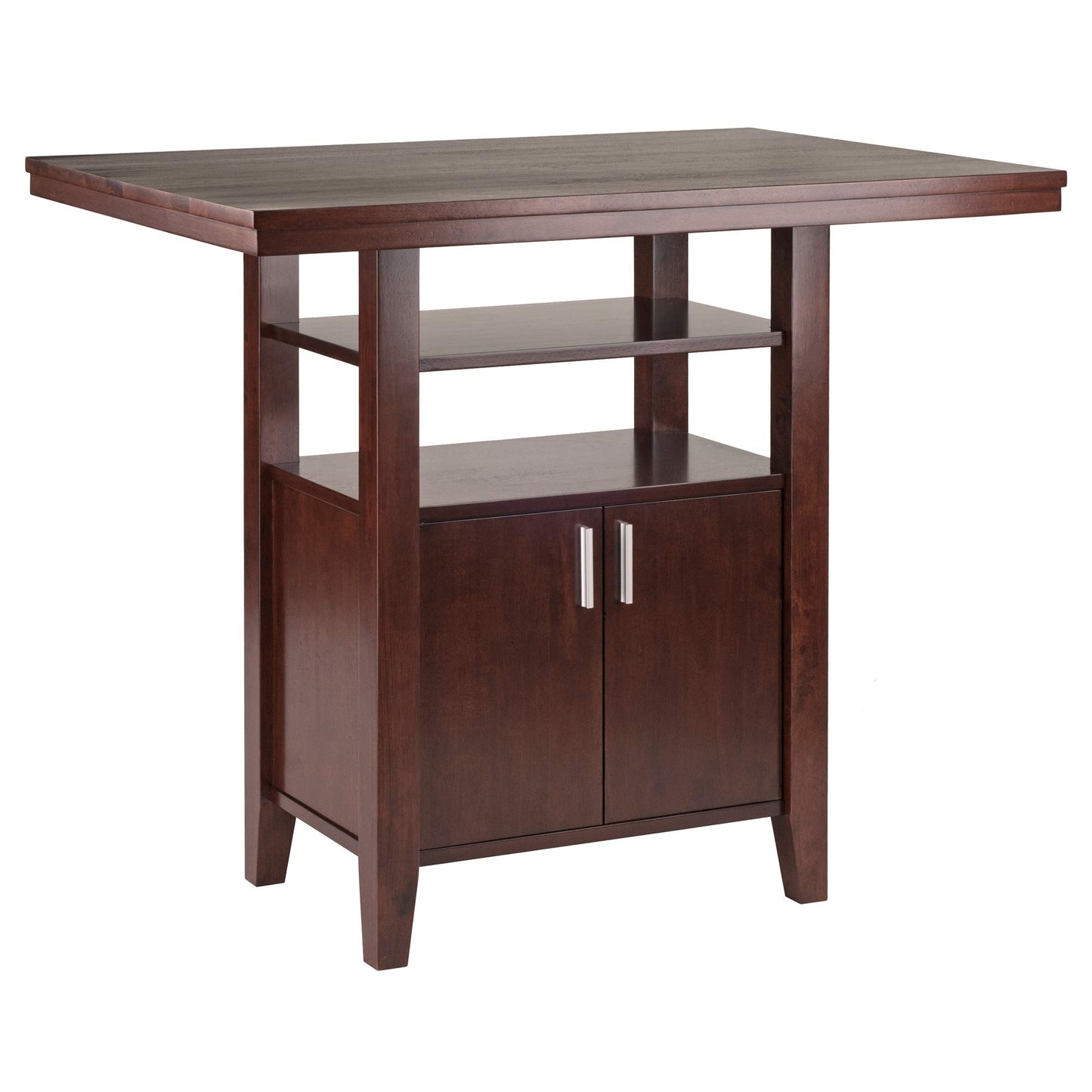 childrens table and chair sets | CasaFoyer  Wood Albany High 3Pc Set | Retro-Inspired Design | Storage Cabinet & 2 Square Seat Stools | Ideal for Kitchen or Dining Room | Solid Wood Construction | Space-Saving & Versatile | Assembly Required | casafoyer.myshopify.com