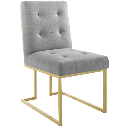 home office desk chairs | CasaFoyer Privy | Gold Stainless Steel Dining Chair | Art Deco Design | Polyester Upholstery | Gold Base | No Assembly | 331 lbs Weight Capacity | casafoyer.myshopify.com