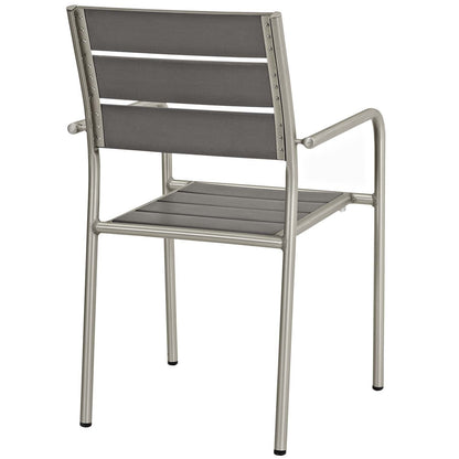 kitchen and dining room sets | CasaFoyer Shore Outdoor Patio Dining Furniture Set | Sturdy Aluminum Frame | Minimalist Design | 7 Piece Set | casafoyer.myshopify.com
